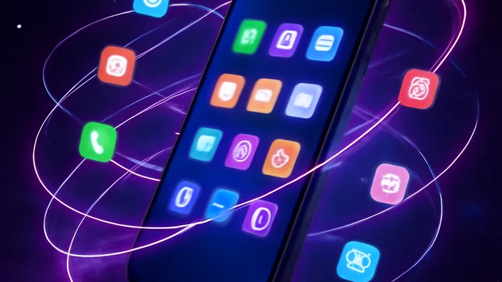 3666BT COM Sleek smartphone floating in space